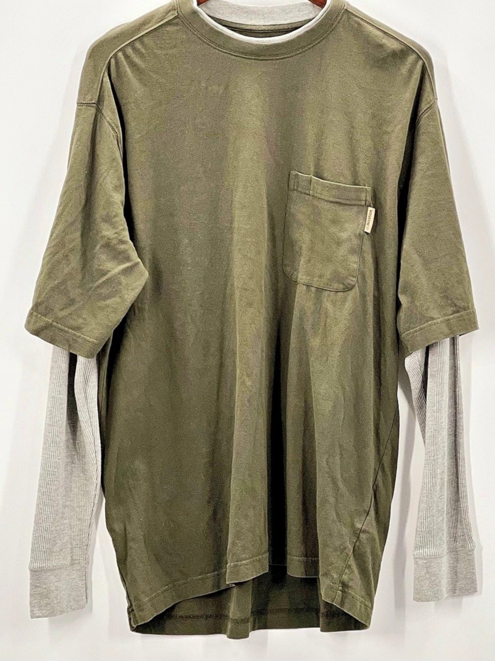 474 Wolverine Miter II Long Sleeve Tee Green Large